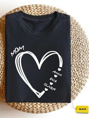 Custom Mama Shirt, Personalized Mom Shirt, Gift For Mom